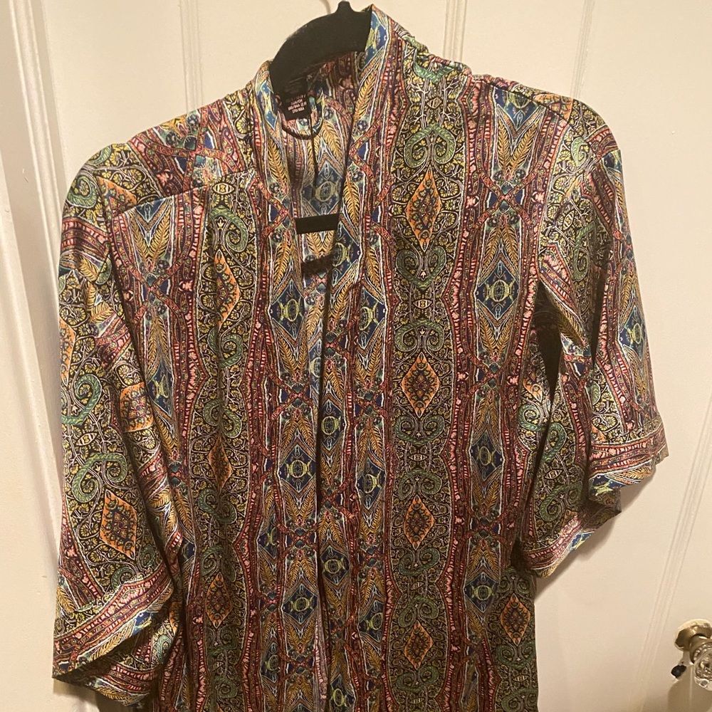Colorful Print Robe
